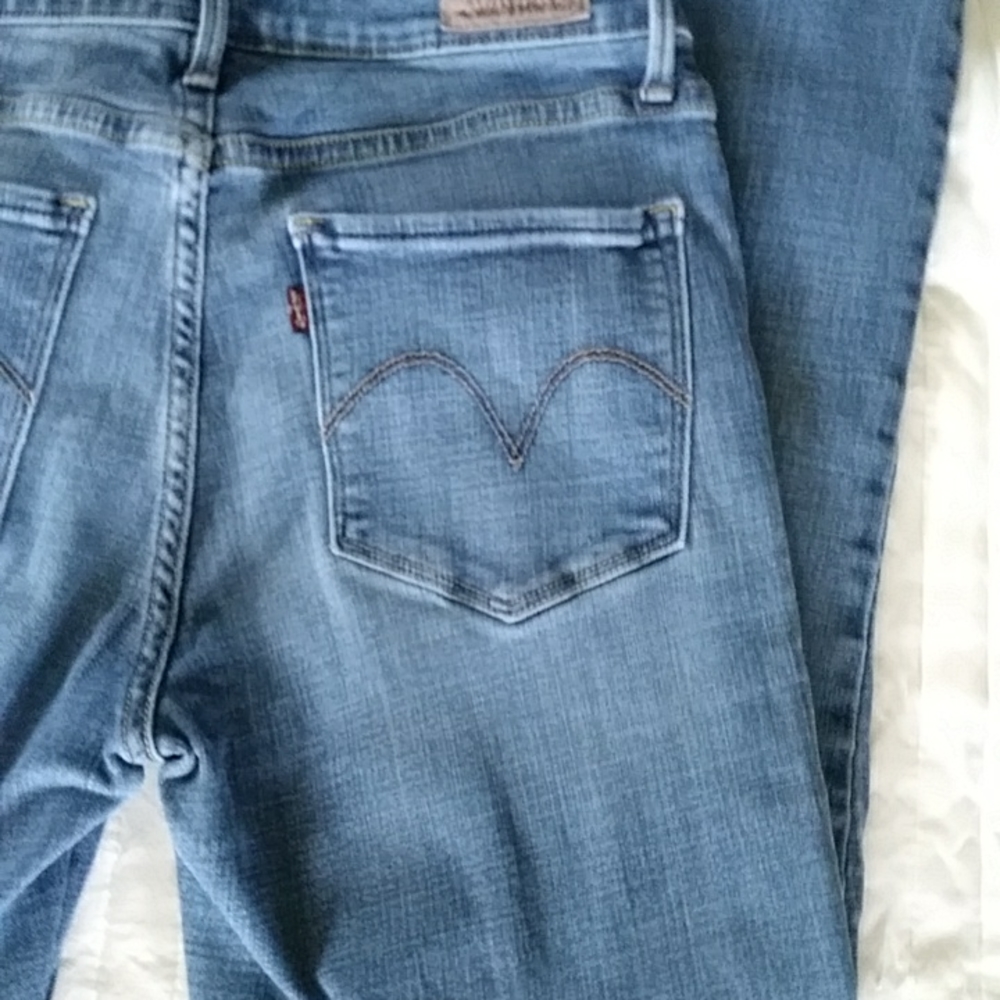 Levi's Mid-Rise Skinny Jeans Blue 6M - Picture 10 of 16